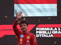 Charles Leclerc of Ferrari after the Formula 1 Italian Grand Prix at Autodromo Nazionale di Monza in Monza, Italy on September 1, 2024. (