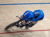 Bernard Lorenzo with pilot Plebani Davide of Italy in action during the Para Cycling Track - Men's B 1000m Time Trial at the National Velodr...