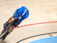 Bernard Lorenzo with pilot Plebani Davide of Italy in action during the Para Cycling Track - Men's B 1000m Time Trial at the National Velodr...