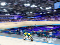 Gallagher Jessica (B) with the Pilot Ward Caitlin of Australia in action during the Para Cycling Track - Women's B 3000m Individual Pursuit...