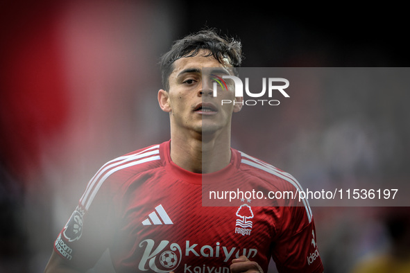 Ramon Sosa of Nottingham Forest during the Premier League match between Nottingham Forest and Wolverhampton Wanderers at the City Ground in...