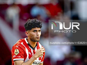 PSV player Ricardo Pepi during the match PSV vs. Go Ahead Eagles at the Philips Stadium for the Dutch Eredivisie 4th round season 2024-2025...