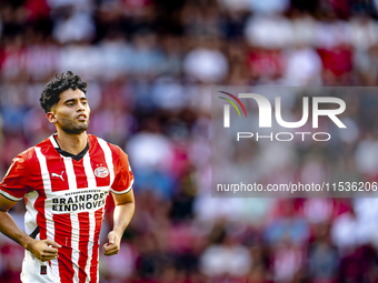 PSV player Ricardo Pepi during the match PSV vs. Go Ahead Eagles at the Philips Stadium for the Dutch Eredivisie 4th round season 2024-2025...