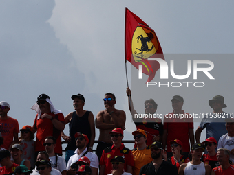 Fans during the Formula 1 Italian Grand Prix at Autodromo Nazionale di Monza in Monza, Italy on September 1, 2024. (