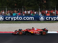 Charles Leclerc of Ferrari during the Formula 1 Italian Grand Prix at Autodromo Nazionale di Monza in Monza, Italy on September 1, 2024. (