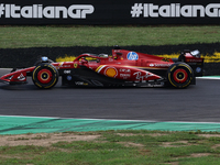 Charles Leclerc of Ferrari during the Formula 1 Italian Grand Prix at Autodromo Nazionale di Monza in Monza, Italy on September 1, 2024. (