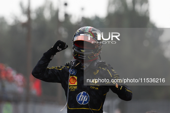 Charles Leclerc of Ferrari after the Formula 1 Italian Grand Prix at Autodromo Nazionale di Monza in Monza, Italy on September 1, 2024. 