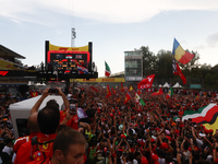 Fans after the Formula 1 Italian Grand Prix at Autodromo Nazionale di Monza in Monza, Italy on September 1, 2024. (