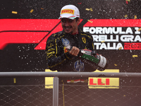 Charles Leclerc of Ferrari after the Formula 1 Italian Grand Prix at Autodromo Nazionale di Monza in Monza, Italy on September 1, 2024. (