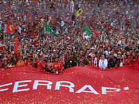 Fans after the Formula 1 Italian Grand Prix at Autodromo Nazionale di Monza in Monza, Italy on September 1, 2024. (