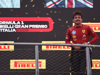 Charles Leclerc of Ferrari after the Formula 1 Italian Grand Prix at Autodromo Nazionale di Monza in Monza, Italy on September 1, 2024. (