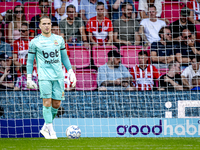 Go Ahead Eagles goalkeeper Luca Plogmann during the match PSV vs. Go Ahead Eagles at the Philips Stadium for the Dutch Eredivisie 4th round...