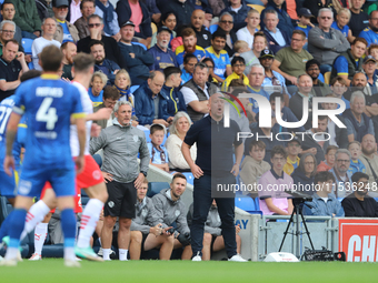 Fleetwood Town manager Charlie Adam during the Sky Bet League 2 match between AFC Wimbledon and Fleetwood Town at Plough Lane in Wimbledon,...