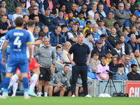 Fleetwood Town manager Charlie Adam during the Sky Bet League 2 match between AFC Wimbledon and Fleetwood Town at Plough Lane in Wimbledon,...