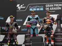 Winner podium: 14 Arbolino Tony MOTO2 (TArb) ITA Elf Marc VDS Racing Team KALEX, 96 Dixon Jake MOTO2 (JDix) GBR CFMOTO Inde Aspar Team KALEX...