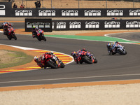 Pedro Acosta (Spa-GASGAS Factory Racing) and Jorge Martin (Spa-Pramac Racing Ducati) during the Moto Grand Prix GoPro of Aragon Grand Prix R...