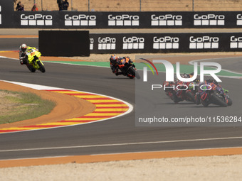 Franco Morbidelli (Ita-Pramac Racing Ducati) and Francesco Bagnaia (Ita-Ducati Lenovo Team) during the Moto Grand Prix GoPro of Aragon Grand...