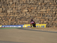 Jorge Martin (Spa-Pramac Racing Ducati) participates in the Moto Grand Prix GoPro of Aragon Grand Prix Race MotoGP on Sunday at the Motorlan...