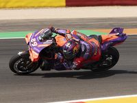 Jorge Martin (Spa-Pramac Racing Ducati) participates in the Moto Grand Prix GoPro of Aragon Grand Prix Race MotoGP on Sunday at the Motorlan...