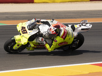 Fabio Di Giannantonio (Ita-VR46 Team Ducati) participates in the Moto Grand Prix GoPro of Aragon Grand Prix Race MotoGP on Sunday at the Mot...