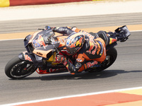 Jack Miller (Aus-Red Bull KTM Factory Racing) participates in the Moto Grand Prix GoPro of Aragon Grand Prix Race MotoGP on Sunday at the Mo...