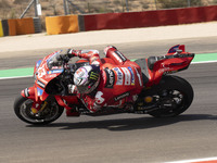 Enea Bastianini (Ita-Ducati Lenovo Team) participates in the Moto Grand Prix GoPro of Aragon Grand Prix Race MotoGP on Sunday at the Motorla...