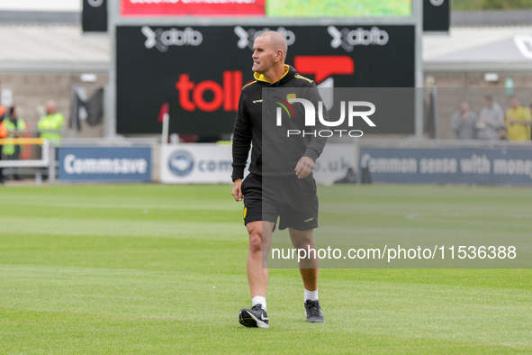 Burton Albion's manager Mark Robinson stands before the Sky Bet League 1 match between Northampton Town and Burton Albion at the PTS Academy...