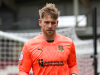 Northampton Town's keeper Lee Burge during the first half of the Sky Bet League 1 match between Northampton Town and Burton Albion at the PT...