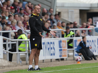 Burton Albion's manager Mark Robinson during the second half of the Sky Bet League 1 match between Northampton Town and Burton Albion at the...