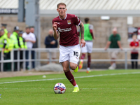 Mitch Pinnock of Northampton Town during the second half of the Sky Bet League 1 match between Northampton Town and Burton Albion at the PTS...