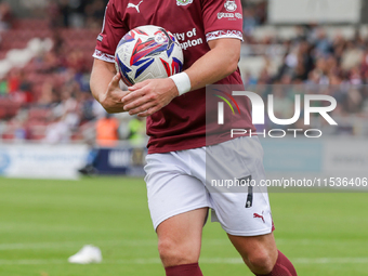 Sam Hoskins of Northampton Town during the second half of the Sky Bet League 1 match between Northampton Town and Burton Albion at the PTS A...