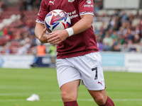 Sam Hoskins of Northampton Town during the second half of the Sky Bet League 1 match between Northampton Town and Burton Albion at the PTS A...