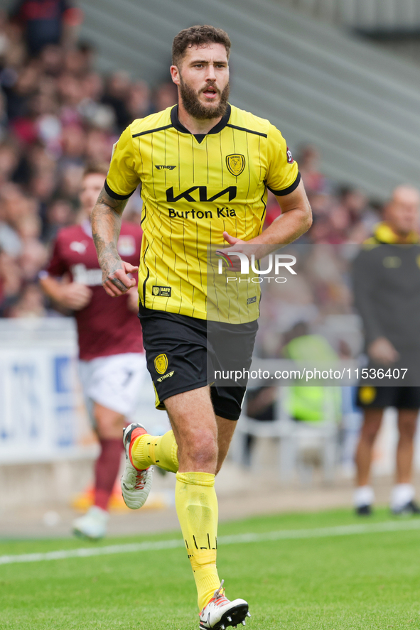 Burton Albion's Ryan Sweeney during the second half of the Sky Bet League 1 match between Northampton Town and Burton Albion at the PTS Acad...