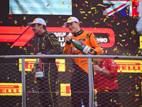 Charles Leclerc of Scuderia Ferrari celebrates his victory during the race of the Italian GP, the 16th round of the Formula 1 World Champion...