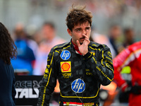 Charles Leclerc of Scuderia Ferrari celebrates his victory during the race of the Italian GP, the 16th round of the Formula 1 World Champion...