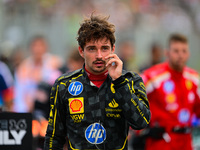 Charles Leclerc of Scuderia Ferrari celebrates his victory during the race of the Italian GP, the 16th round of the Formula 1 World Champion...