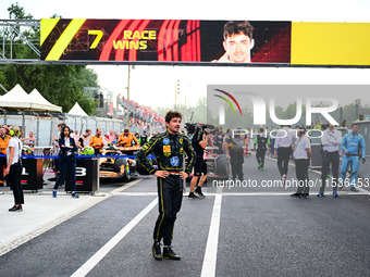 Charles Leclerc of Scuderia Ferrari celebrates his victory during the race of the Italian GP, the 16th round of the Formula 1 World Champion...