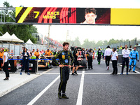 Charles Leclerc of Scuderia Ferrari celebrates his victory during the race of the Italian GP, the 16th round of the Formula 1 World Champion...