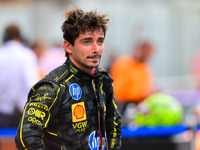 Charles Leclerc of Scuderia Ferrari celebrates his victory during the race of the Italian GP, the 16th round of the Formula 1 World Champion...