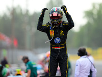 Charles Leclerc of Scuderia Ferrari celebrates his victory during the race of the Italian GP, the 16th round of the Formula 1 World Champion...