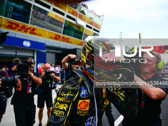 Charles Leclerc of Scuderia Ferrari celebrates his victory during the race of the Italian GP, the 16th round of the Formula 1 World Champion...