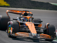 Oscar Piastri of Australia drives the (81) McLaren F1 Team MCL38 Mercedes during the race of the Formula 1 Pirelli Gran Premio d'Italia 2024...