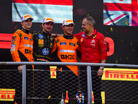 Charles Leclerc of Scuderia Ferrari celebrates his victory during the race of the Italian GP, the 16th round of the Formula 1 World Champion...