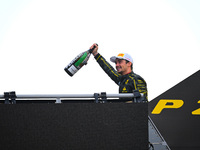 Charles Leclerc of Scuderia Ferrari celebrates his victory during the race of the Italian GP, the 16th round of the Formula 1 World Champion...