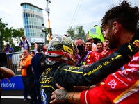 Charles Leclerc of Scuderia Ferrari celebrates his victory during the race of the Italian GP, the 16th round of the Formula 1 World Champion...