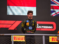 Charles Leclerc of Scuderia Ferrari celebrates his victory during the race of the Italian GP, the 16th round of the Formula 1 World Champion...