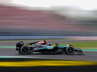 Lewis Hamilton of the UK drives the (44) Mercedes-AMG Petronas F1 Team F1 W15 E Performance Mercedes during the race of the Formula 1 Pirell...