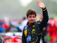 Charles Leclerc of Scuderia Ferrari celebrates his victory during the race of the Italian GP, the 16th round of the Formula 1 World Champion...