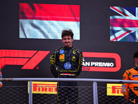 Charles Leclerc of Scuderia Ferrari celebrates his victory during the race of the Italian GP, the 16th round of the Formula 1 World Champion...