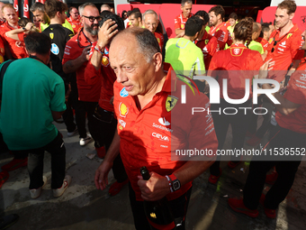 Frederic Vasseur after the Formula 1 Italian Grand Prix at Autodromo Nazionale di Monza in Monza, Italy on September 1, 2024. (